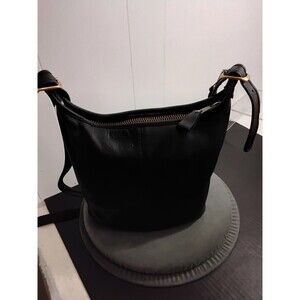 Flings Kinney Exclusive Vintage Black  Leather Bucket Bag